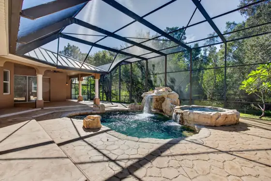 Pool, spa and screened lanai