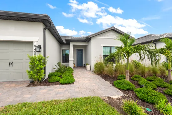 Front entry and landscaping